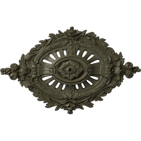 Ekena Millwork Antonio Ceiling Medallion, Hand-Painted Witch Hazel, 35 7/8"W x 22 1/2"H x 4 3/8"P CM35X22ANWHF